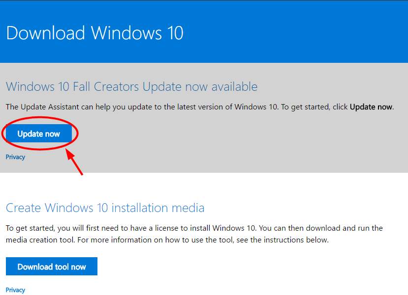 Download windows 10 1607 installer